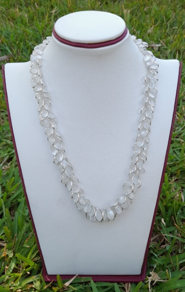 92.5 silver chain with 162 moonstone